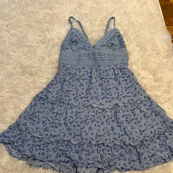 Birch and Stone Blue Floral Dress - Picture 1 of 3